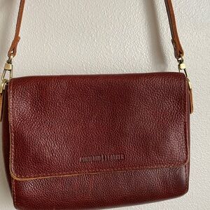 Portland Leather Rich Brown Crossbody Bag